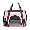 Сумка - переноска для котів та собак 44х28х25 CosmoPet CP-39 Pink, Gp, фото 3