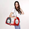 Сумка - переноска для котів та собак гризунів 42х25х28 CosmoPet CP-26 Red (L), Gp, фото 5