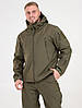 Тактична куртка демісезонна Eagle Soft Shell JA-23 на флісі Green Olive, Gp, фото 5