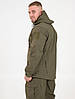 Тактична куртка демісезонна Eagle Soft Shell JA-23 на флісі Green Olive, Gp, фото 8
