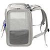 Рюкзак-переноска для кошек и собак 39х32х23 CosmoPet CP-40 Gray, Gp, фото 3