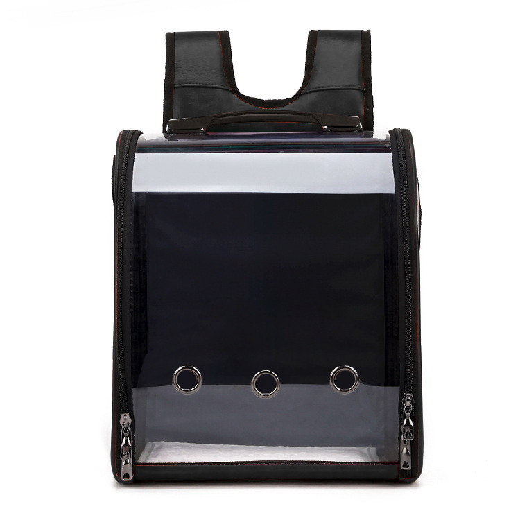 Рюкзак для перенесення з прозорою стінкою CosmoPet CP-23 для котів та собак Black, Gp, фото 1