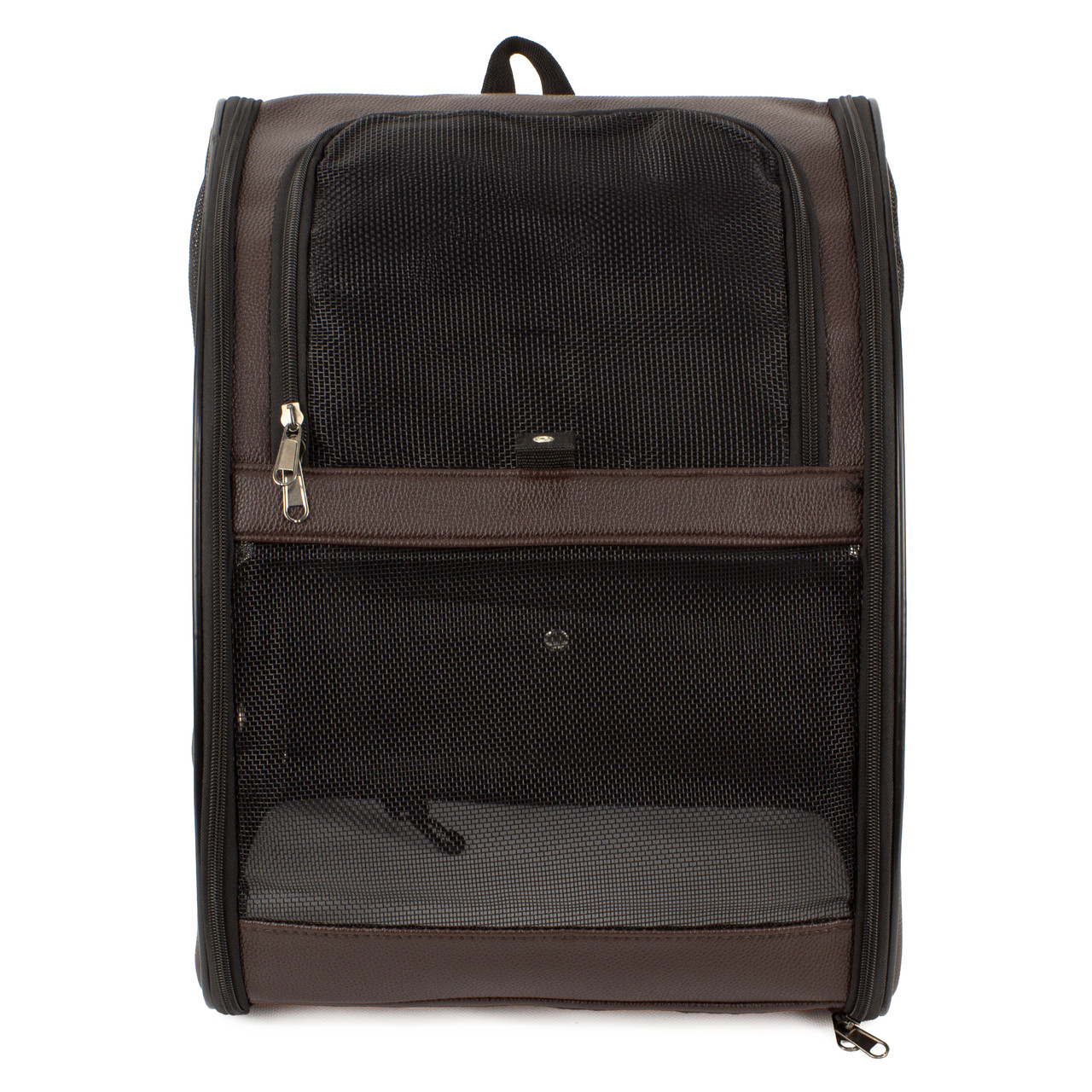 Рюкзак-переноска для котів та собак 41х32х29 см CosmoPet CP-27 Dark Brown, Gp, фото 1