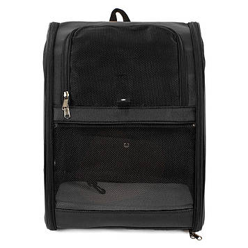 Рюкзак-переноска для котів та собак 41х32х29 см CosmoPet CP-27 Black, Gp