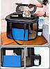 Сумка - переноска для котів та собак 28х45х28 CosmoPet CP-45 Black - Blue, Gp, фото 9