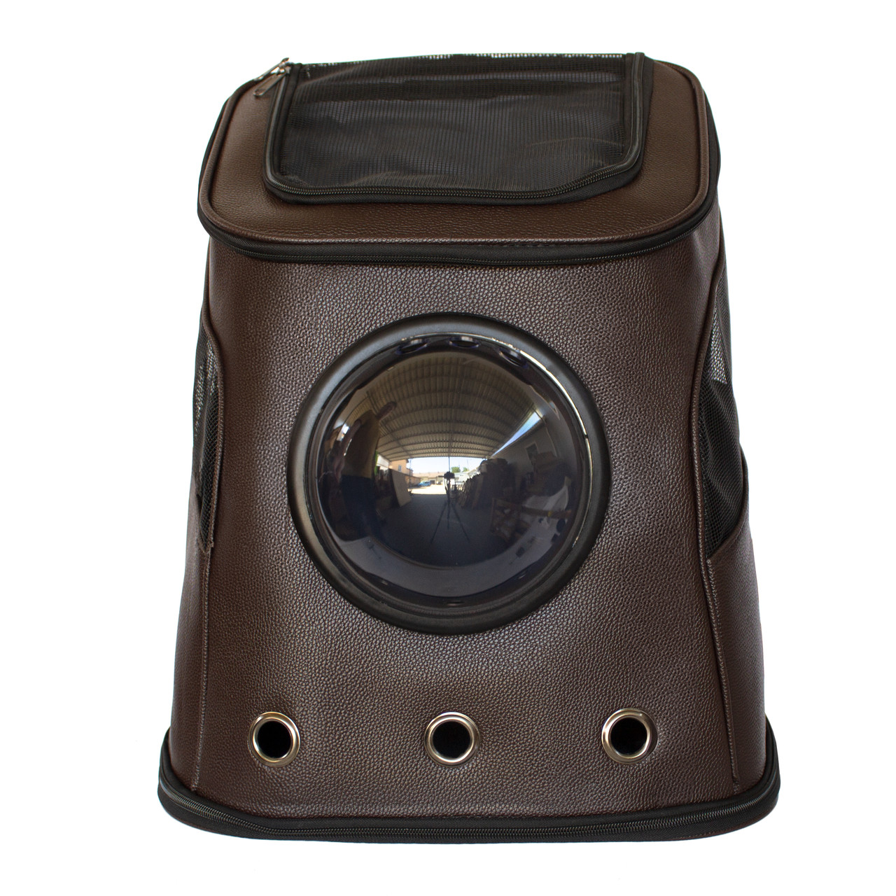 Рюкзак для перенесення тварин з ілюмінатором CosmoPet CP-03 для котів та собак Dark Brown, Gp, фото 1