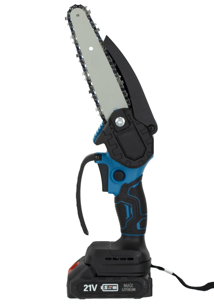 Акумуляторна ланцюгова пилка 6" 21V у кейсі / кущоріз, Gp, фото 1