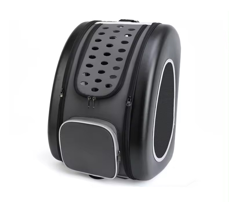 Сумка-переноска для собак та котів CosmoPet CP-49 з клапаном 50x32x36 Black, Gp, фото 1