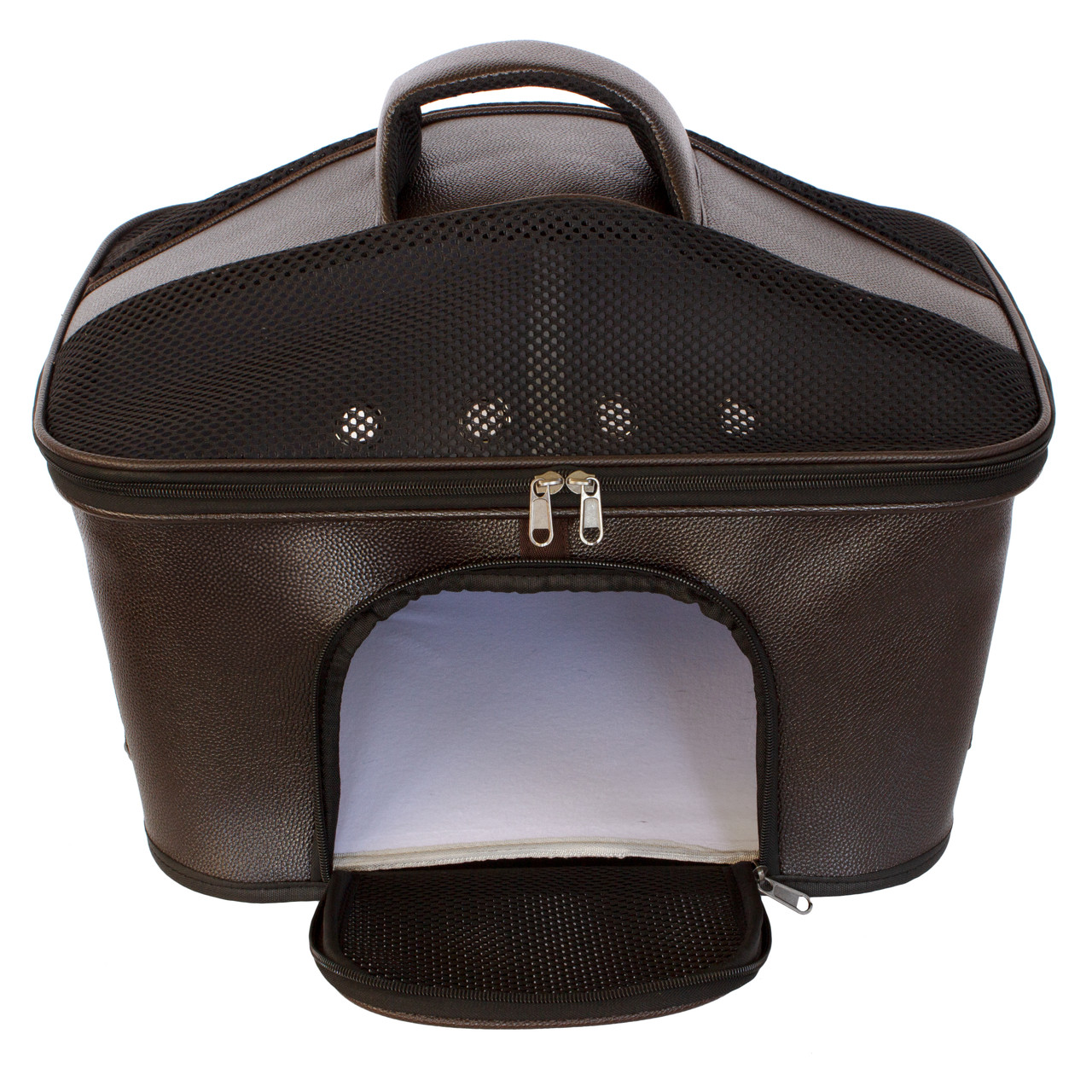 Сумка - переноска для котів та собак 50x35x35 CosmoPet CP-34 Dark Brown, Gp, фото 1