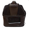 Сумка - переноска для котів та собак 50x35x35 CosmoPet CP-34 Dark Brown, Gp, фото 4