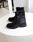 Черевики жіночі шкіряні чорні демісезонні по 42 р-р, фото 3