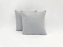 Наволочка  Pike, 100% бавовняне, Сірий колір, 40см х 40см - 2шт