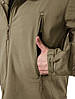 Куртка тактична Soft Shell Eagle JA-23 демісезонна на флісі Green Olive Розмір S, Gp, фото 9