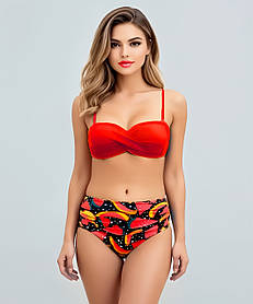 Купальник раздельный Z.Five 55377 Диля красный(В НАЛИЧИИ ТОЛЬКО 42 44 46 48 50 УКР р-ры)