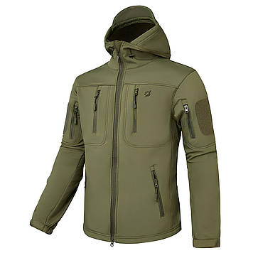 Тактична куртка Eagle Soft Shell JA-01-0 з флісом Olive Green S, Gp