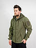 Тактична куртка Eagle Soft Shell JA-01-0 з флісом Olive Green S, Gp, фото 5