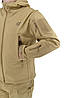 Тактична куртка Eagle Soft Shell JA-01 з флісом Пісочний (Койот) S, Gp, фото 5