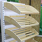 Хлібний стелаж торговий 1900*950 мм ТИП 9, хлібний стелаж Рістел, стелаж в магазин для хлібних виробів, фото 3