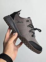 Мужские зимние кроссовки Columbia Fairbanks Gore-Tex (Grey/Black) теплые снегозащитные Арт #4009-4
