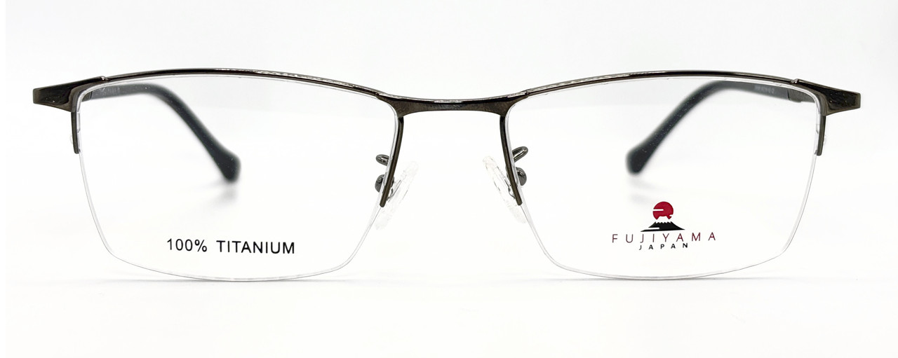 Велика лоловіча титанова напівоправа для окулярів (можемо вставити лінзи за рецептом), фото 1