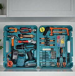 Ударний акумуляторний шурупокрут DF550DWE 2 аккумулятори (24V 5A/h Li-Ion) з великим набором інструментів