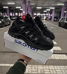 Термо кросівки Salomon XA Pro gore-tex Waterproof Black чоловічі Саломон Гортекс чорні водостійкі теплі осінь зима GTX
