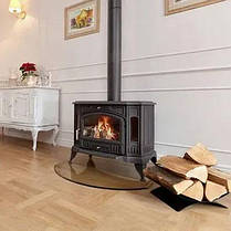 Підставка під піч скляна прямокутна заокруглена 1000х900 мм товщина - 6 мм (бронза), фото 3