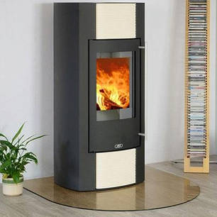 Підставка під піч скляна прямокутна заокруглена 1000х900 мм товщина - 6 мм (бронза), фото 2