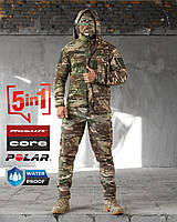 Тактичний костюм softshell мультикам осінь-зима зсу, військова форма софтшелл multicam водовідвідна армійська