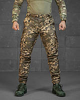 Тактичні штани софтшелл фліс армійські осінь-зима для зсу, штани військові зимові soft shell піксель на флісі