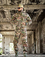 Тактичний костюм softshell мультикам теплий зсу військова форма софтшелл multicam камуфляж водовідвідна