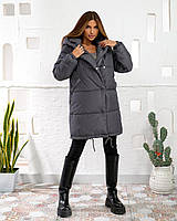 Жіноча куртка зефірка тепла на синтепоні у кольорах (Норма), фото 3