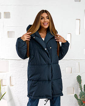 Жіноча куртка тепла на синтепоні у кольорах (Норма і батал)