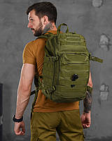 Рюкзак тактичний штурмової олива 40л з usb silver knight, військовий похідний рюкзак олива місткий 40 л
