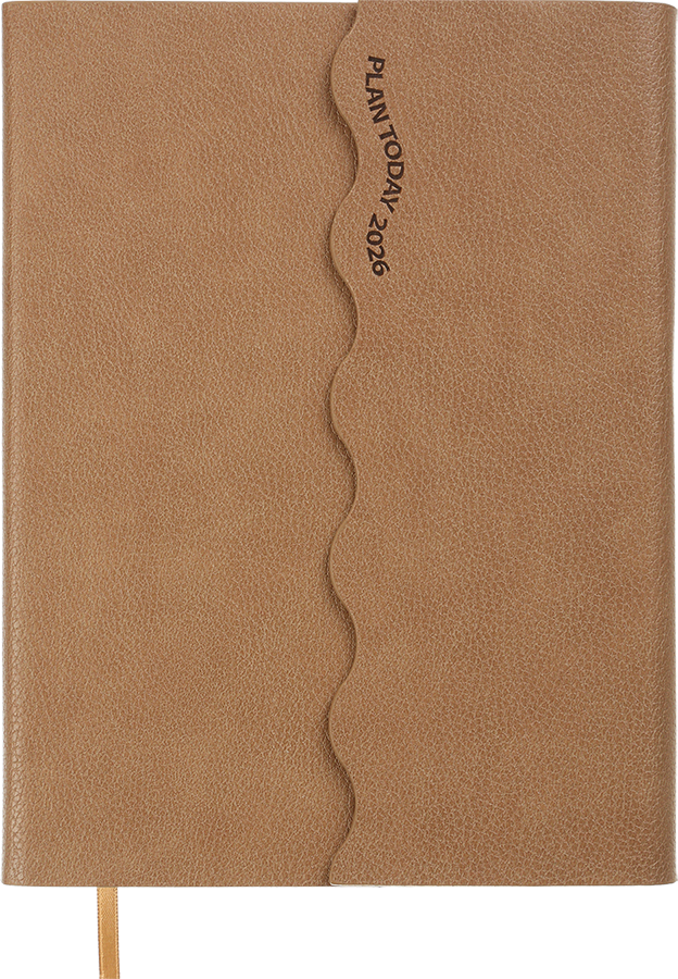 Щоденник датований 2026 (A5, жорстка обкладинка, бежевий) Buromax Charme BM.21146-28