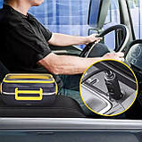 Автомобільний Ланч-бокс з ложкою та виделкою на 12В / 220 В від прикурювача та мережі металічний якісний ємність 1.5 L, фото 4