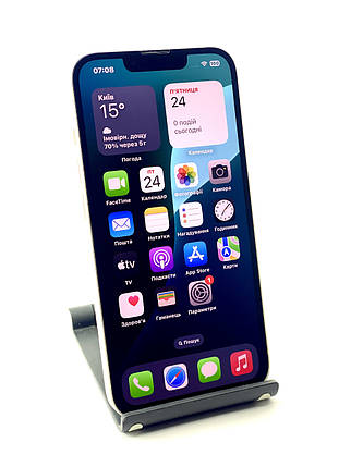 Смартфон iPhone 13 128 GB, білий, б/в, батарея 84%, фото 1