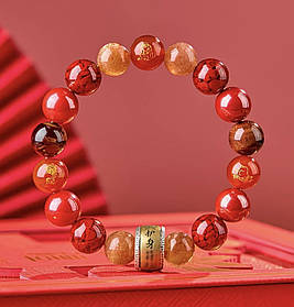 Малазійський Браслет «9 Удач» з кільцем Сакральних Мантр — Процвітання, Захист і Гармонія