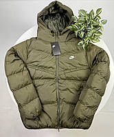 Чоловіча зимова куртка Nike Storm-FIT Хакі пуховик Nike Storm-FIT Стильна куртка-пуховик Nike Storm-FIT на зиму