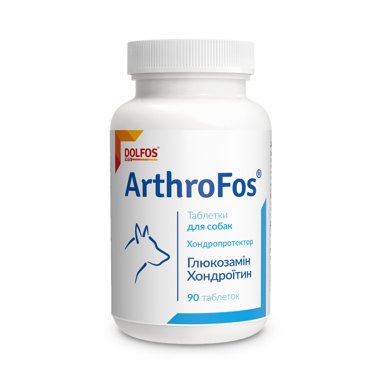 Dolfos ArthroFos комплекс для собак з глюкозаміном і хондроїтином (90таб)