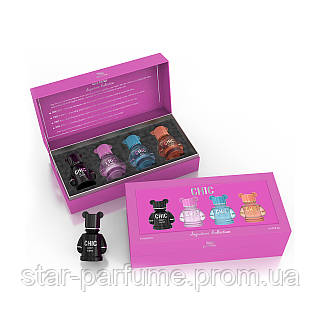 Набір мініатюр Emper Chic Boy - 30мл / Bubbly - 30 мл / Chic Blu - 30 мл / Chic Eclat - 30 мл