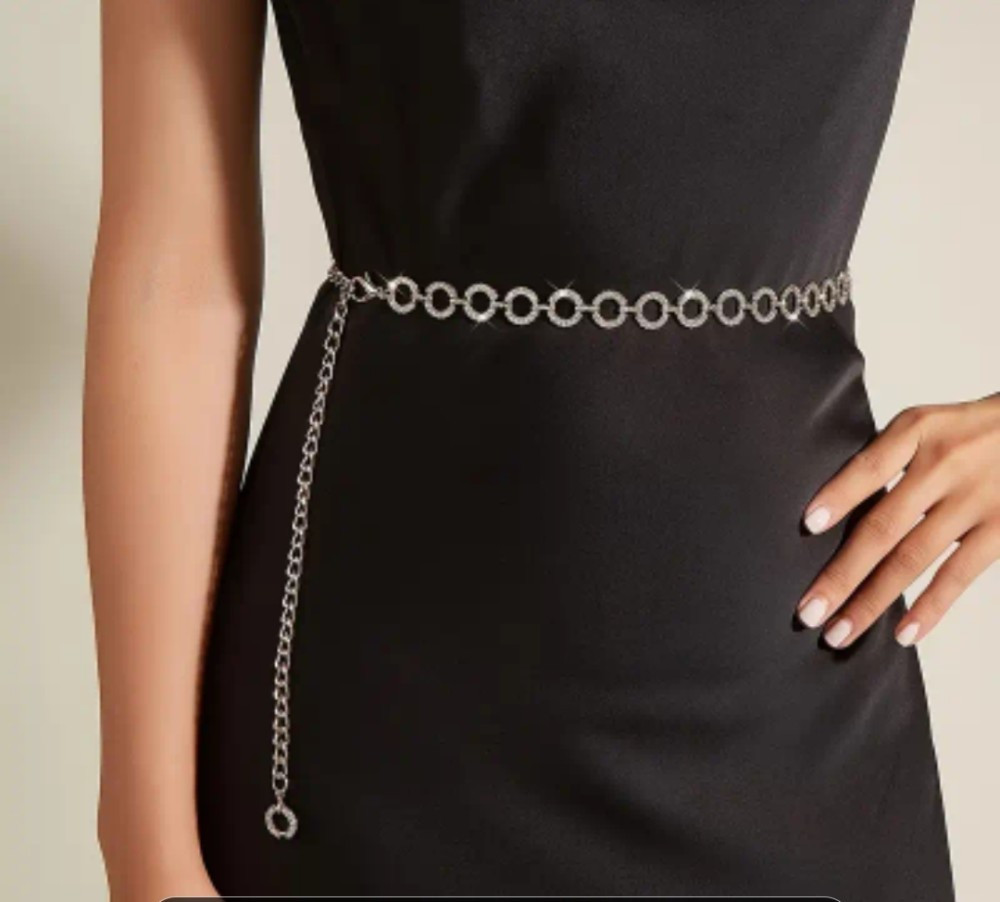 Пояс ланцюжок Dalio silver, фото 1