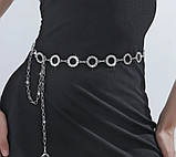 Пояс ланцюжок Milena silver, фото 3