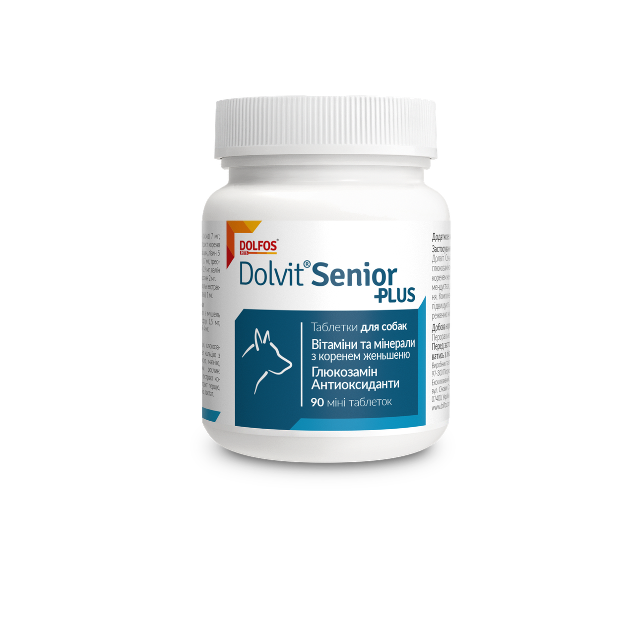 Dolfos Dolvit Senior Plus Mini 90 таблеток для літніх собак малих порід