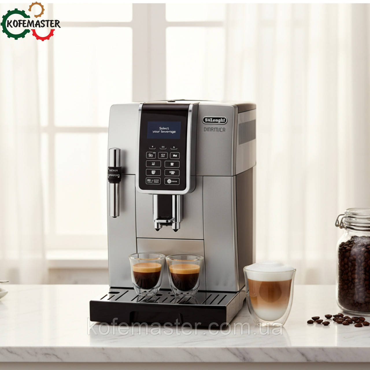 Б\у кавомашина Delonghi Dinamica ECAM350.35.SB, гарантія 1 рік, фото 1