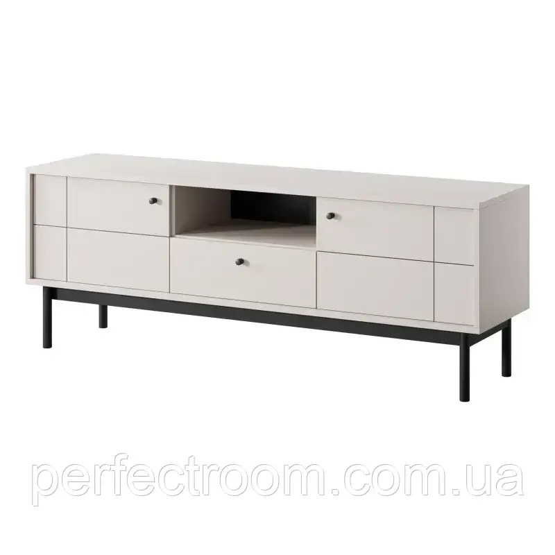 Тумба TV дводверна з шухлядою у вітальню JAPANDI RTV-154 Кашемір, фото 1