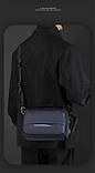 WEPOWER Модна чоловіча горизонтальна сумка через плече, водонепроникна., фото 2