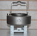 Пальник туристичний спиртівка для сухого пального складана плита спиртова на сухий спирт + сухе паливо 80 шт, фото 2