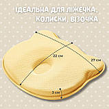 Подушка ортопедична дитяча BabyComfort PAPAELLA 27х22х3 см з ефектом пам'яті з наволочкою, фото 2