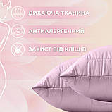 Набір полуторний WomenTime IDEIA ковдра 140х210 та подушка 50х70 антиалергенний, штучний пух + маска для сну, фото 5